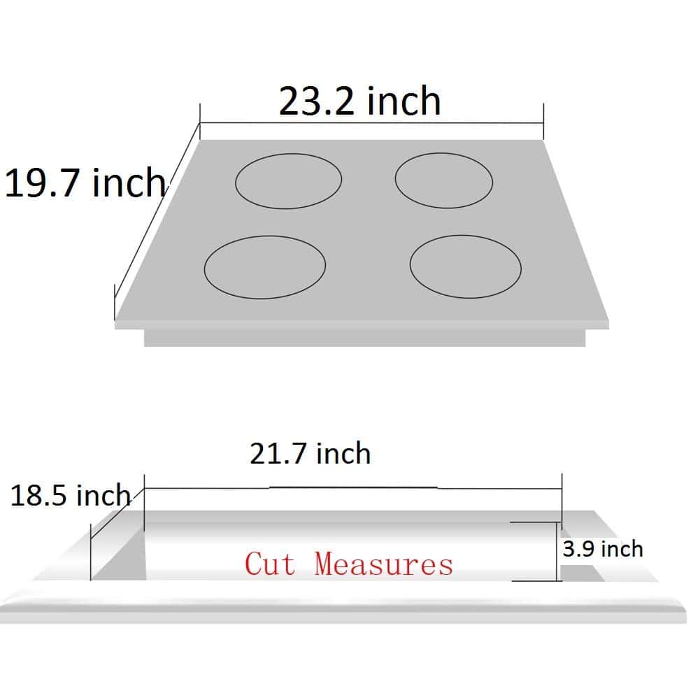 Deli-kit 24 pulgadas LPG/NG Cocina de Gas dual Sellada 4 - Imagen 5