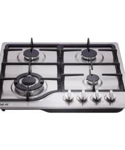 Deli-kit 24 pulgadas LPG/NG Cocina de Gas dual Sellada 4