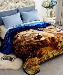 Manta de felpa de imitación coreana JYK 75"x87", 5 lb - 2