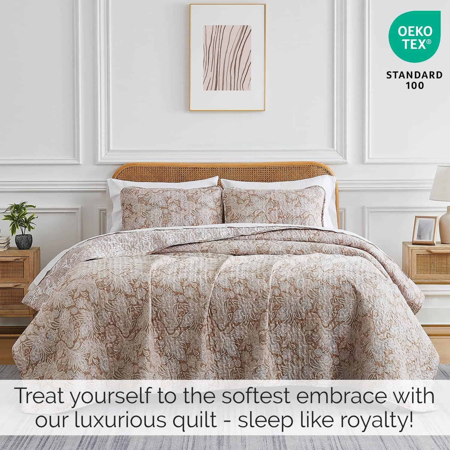 Juego de Edredón Paisley King/California Size de Southshore - Imagen 3