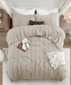 ANNA.Z HOME Juego de Edredón para Cama Queen - Ligero,