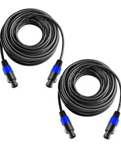 Yoico 2Pcs 10 Pies Cable Speakon a Speakon Profesional de 7