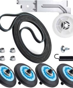 Kit de Repuesto para Rodillo de Secadora -Negro Plateado Azu