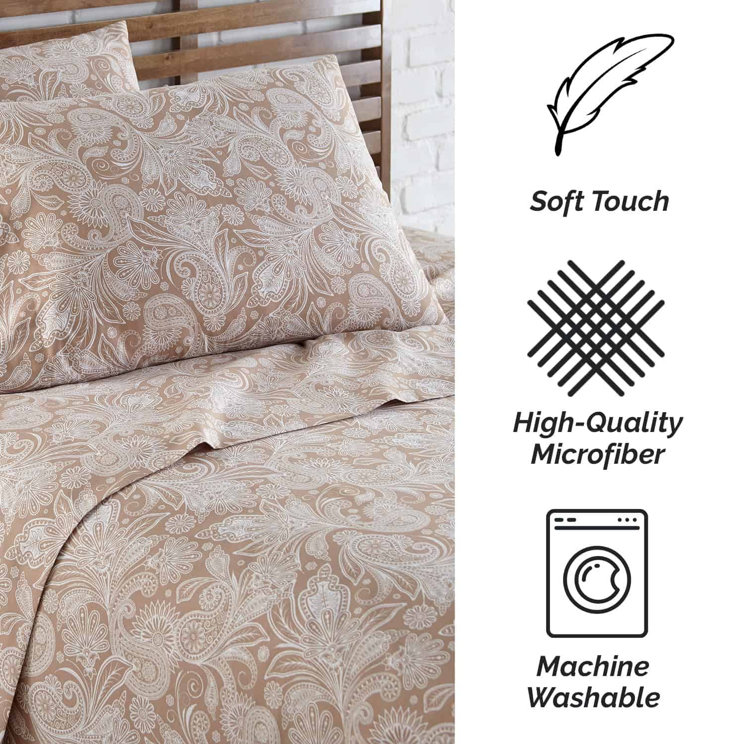 Juego de sábanas Southshore Fine Living, -Taupe - Imagen 5