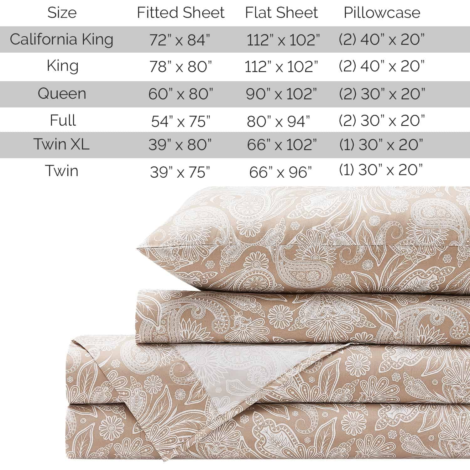 Juego de sábanas Southshore Fine Living, -Taupe - Imagen 9