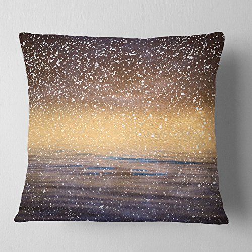 Fotografía del horizonte 'Reflejo del cielo marrón en el