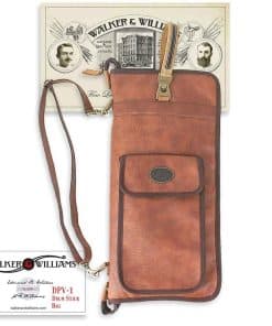 Walker & Williams DPV-1 Bolsa de Baquetas en Color Castaño