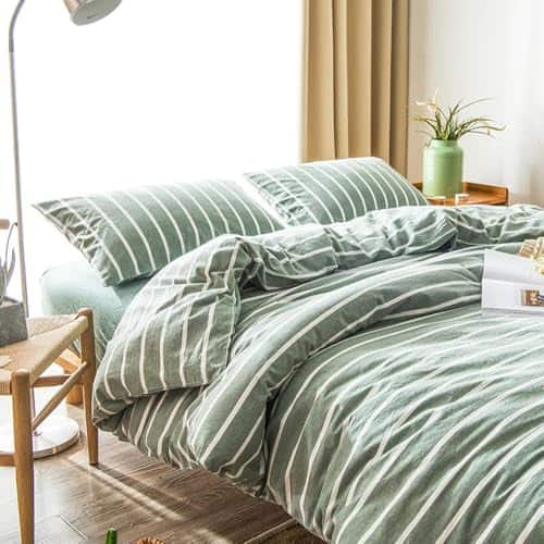 Juego de Funda de Edredón Verde DONEUS Tamaño Queen, Juego - Imagen 9