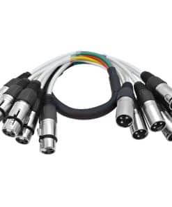 Cable Serpiente de Colores de 6 Canales XLR Seismic Audio