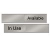 Letrero deslizante de aluminio satinado de calidad 10" x 2"