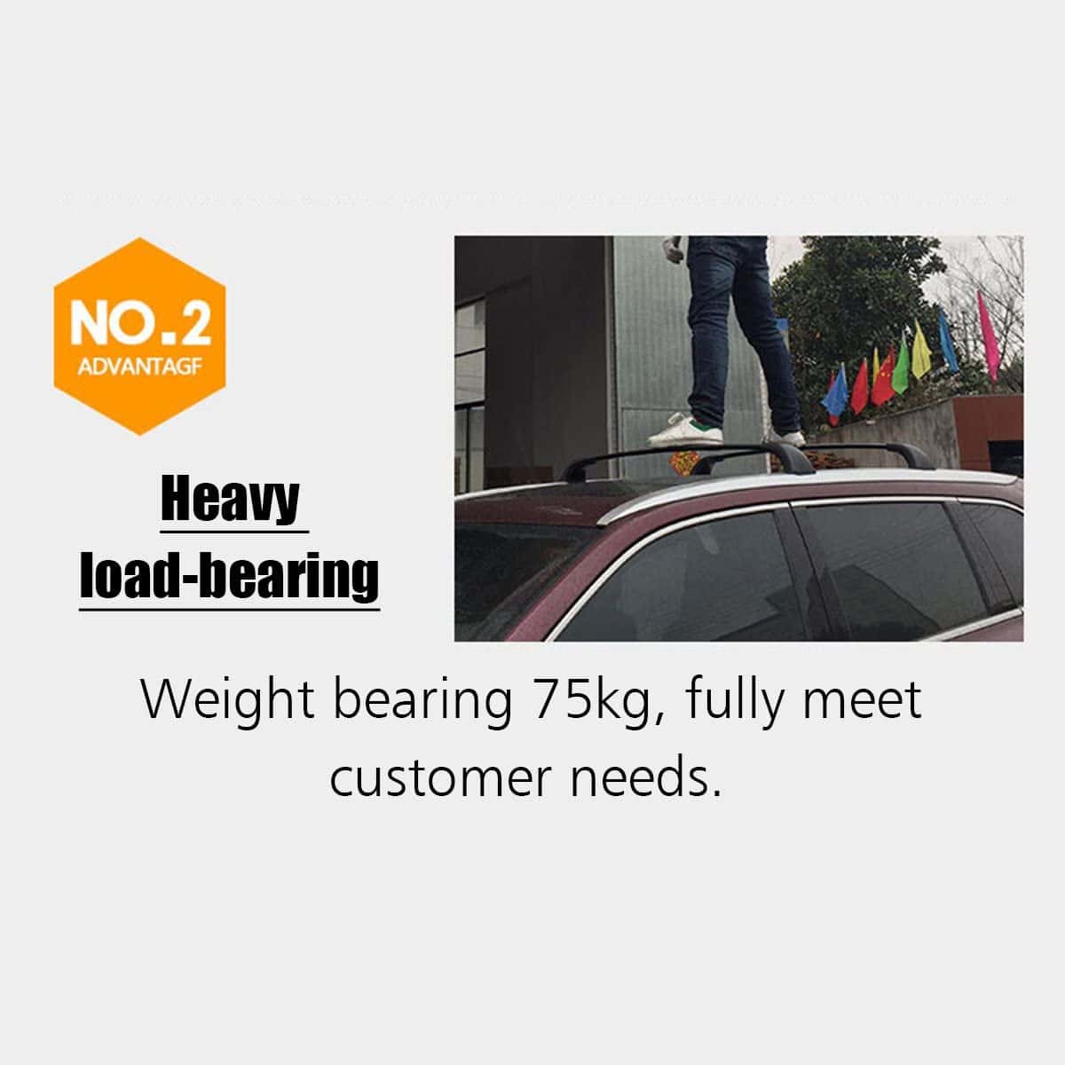 Barras transversales de techo de repuesto Autoxrun para - Imagen 6