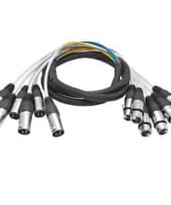Seismic Audio - Cable Serpiente de 6 Canales XLR de Colores