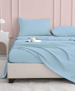 Juego de sábanas de lujo para hotel, tamaño queen 4 piezas,