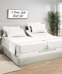 Juego de sábanas divididas de 600 hilos 5 piezas para cama