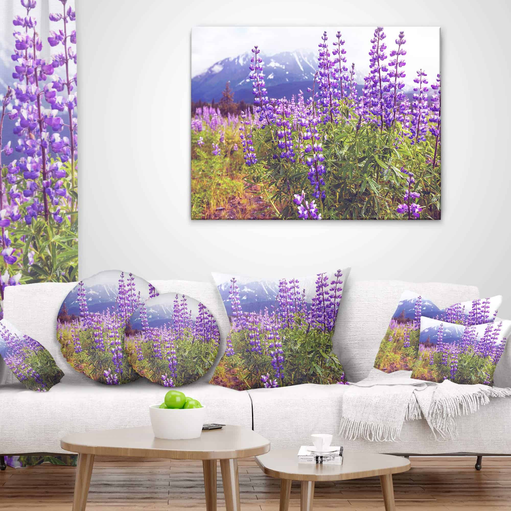 Funda de Cojín Lumbar Decorativa de Diseño Arte en un Prado - Imagen 4