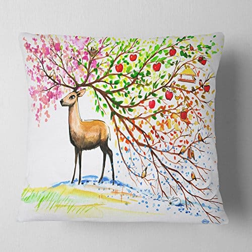 Fundas para almohadas decorativas con ciervos con hermosos