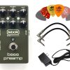 MXR M81 Pedal de previo de bajo con paquete de fuente de