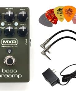 MXR M81 Pedal de previo de bajo con paquete de fuente de