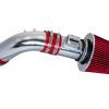 Kit de admisión de aire corto Rtunes Racing + Filtro Rojo