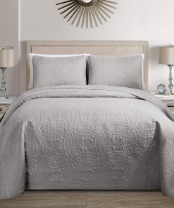 Colcha Cubrecama Acolchada Fancy Collection Oversize Sólida