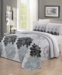 Juego de Edredón Reversible de 3 Piezas (115" X 95") Con