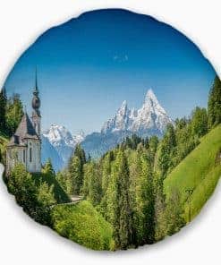 Almohada Decorativa para Sofá Cama con Diseño de Paisaje de