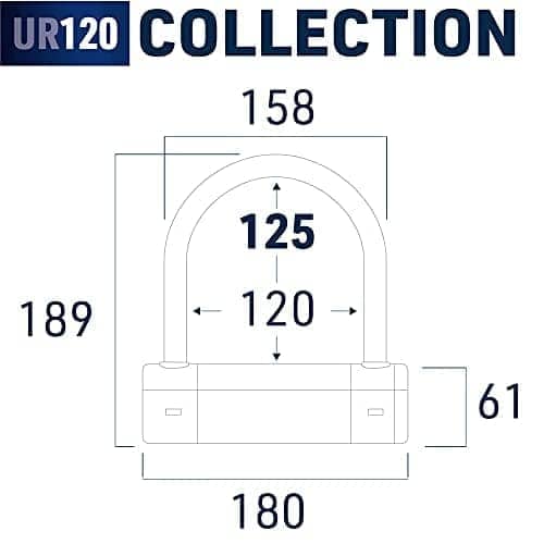 Candado antirrobo Urban Security UR120125 de alta seguridad - Imagen 9