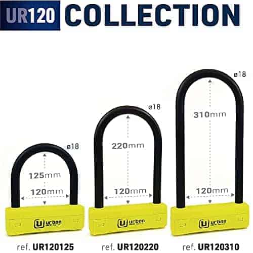Candado antirrobo Urban Security UR120125 de alta seguridad - Imagen 8