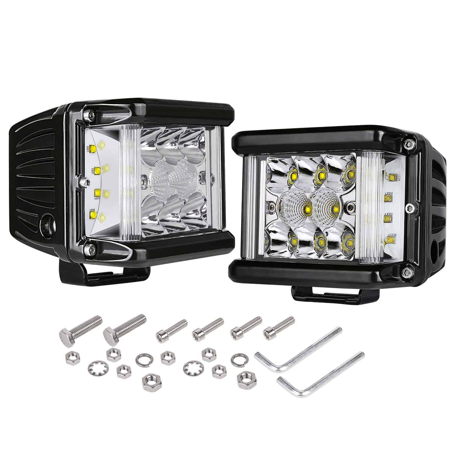 Luces LED Lumimotor Wayup Side Shooter, 2Pcs 4 Pulgadas 96W