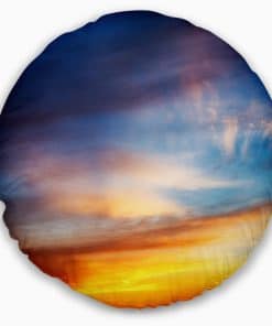 Almohada Decorativa con Diseño de Atardecer en la Playa con