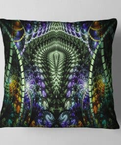 Diseño Único Colorido Fractal Patrón Abstracto Tiro Sala de