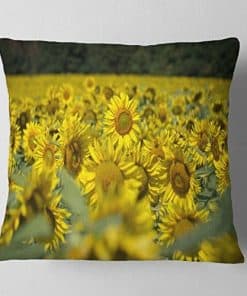 Almohadas Decorativas 'Campo de Girasoles Brillantes' para