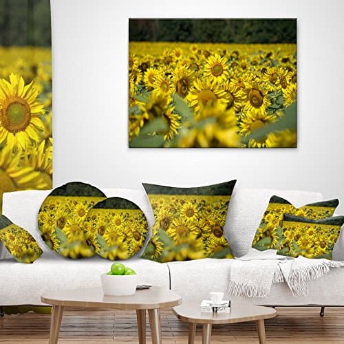 Almohadas Decorativas 'Campo de Girasoles Brillantes' para - Imagen 4