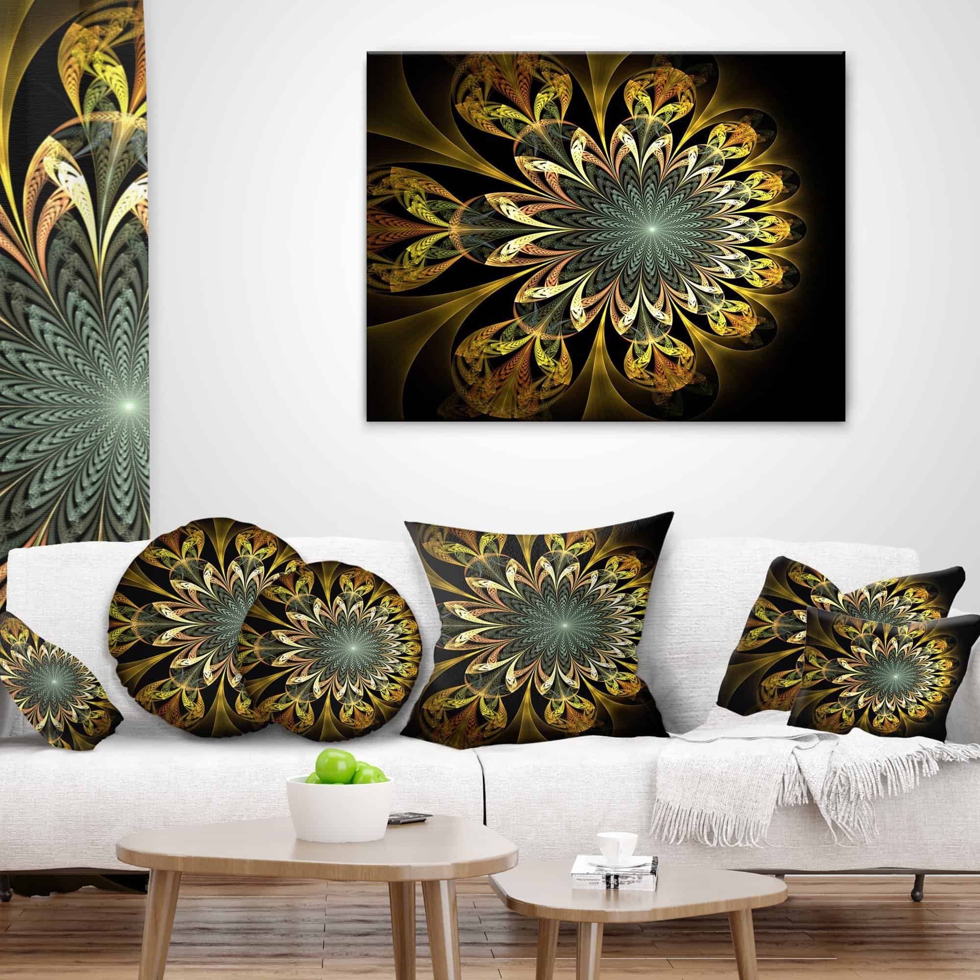 Cojín Decorativo para Sala, Sofá o Cama 'Flor Digital - Imagen 4