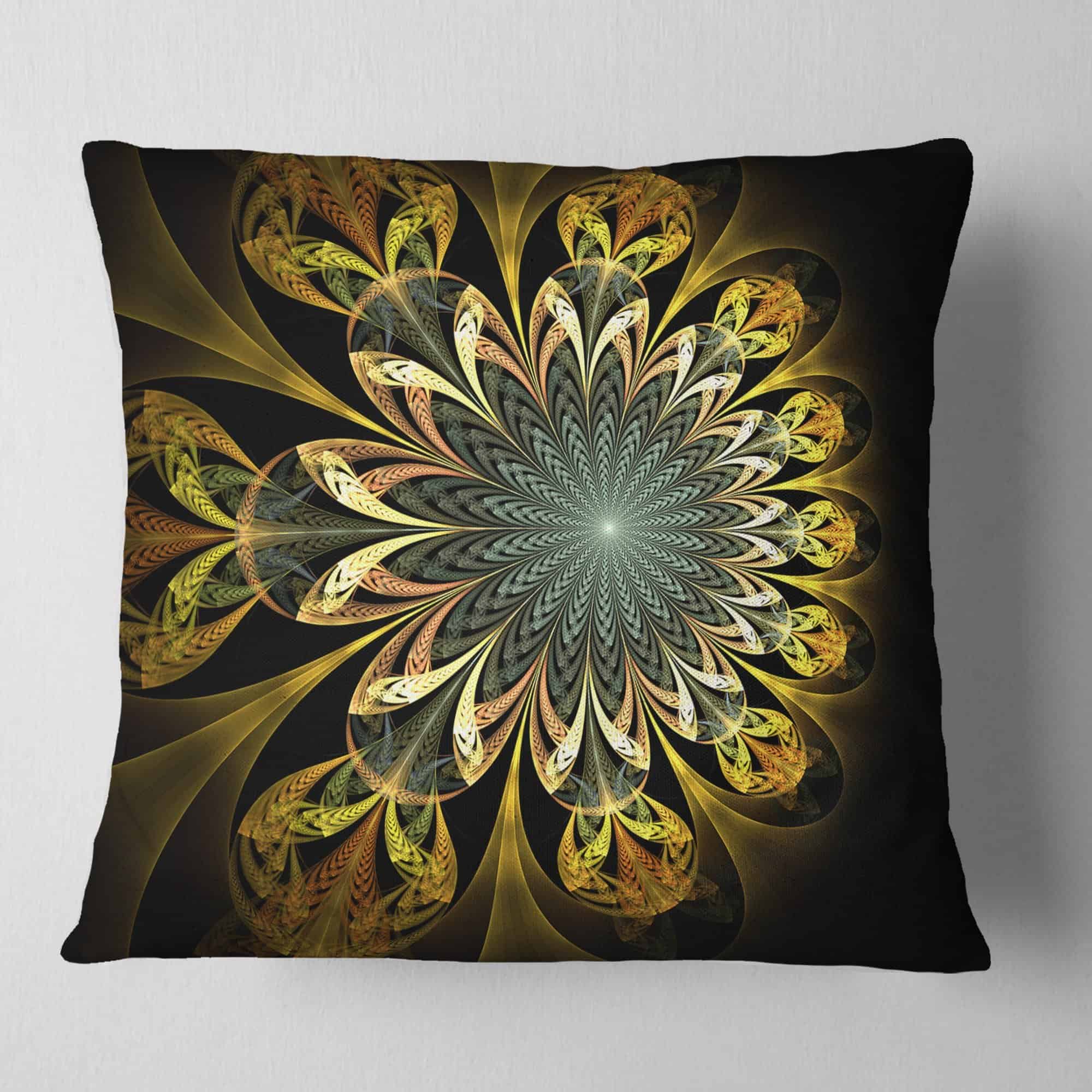 Cojín Decorativo para Sala, Sofá o Cama 'Flor Digital