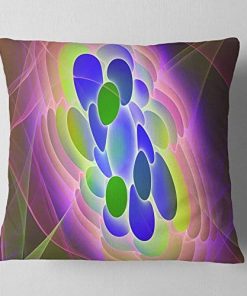 Diseño Arte Azul Verde Fractal Virus Diseño Abstracto