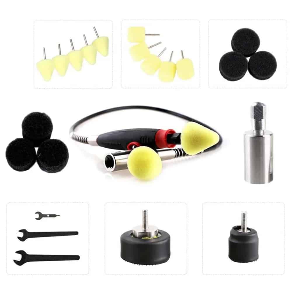 SGCB 41PCS Potente Mini Pulidora de Detalles 5/8" Rosca - Imagen 8