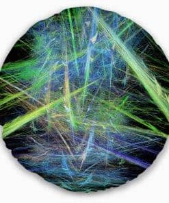 Almohada Decorativa Designart Green Blue Magical Fractal