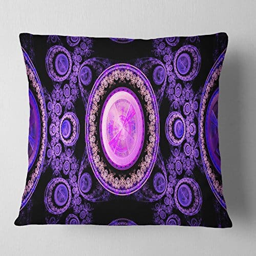 Almohada Decorativa Morada Artística Psicodélica