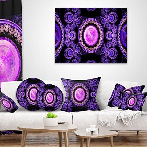 Almohada Decorativa Morada Artística Psicodélica - Imagen 4