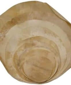 Parche Redondo de Piel de Cabra Natural (10 Pulgadas,