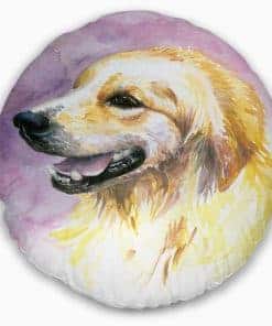 Almohada Decorativa Abstracta Amarillo Dulce God Watercolor