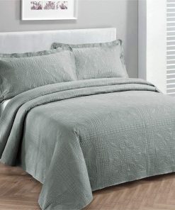 Elegante Casa Hermoso Colcha de cama extragrande de color