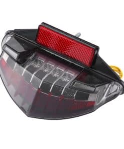 Keenso Luz de Freno LED para Motocicleta con Luz de Giro,
