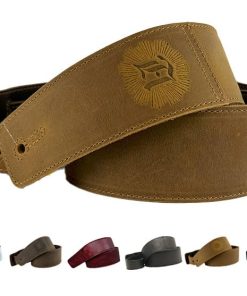 Correa de guitarra de cuero de grano completo "The