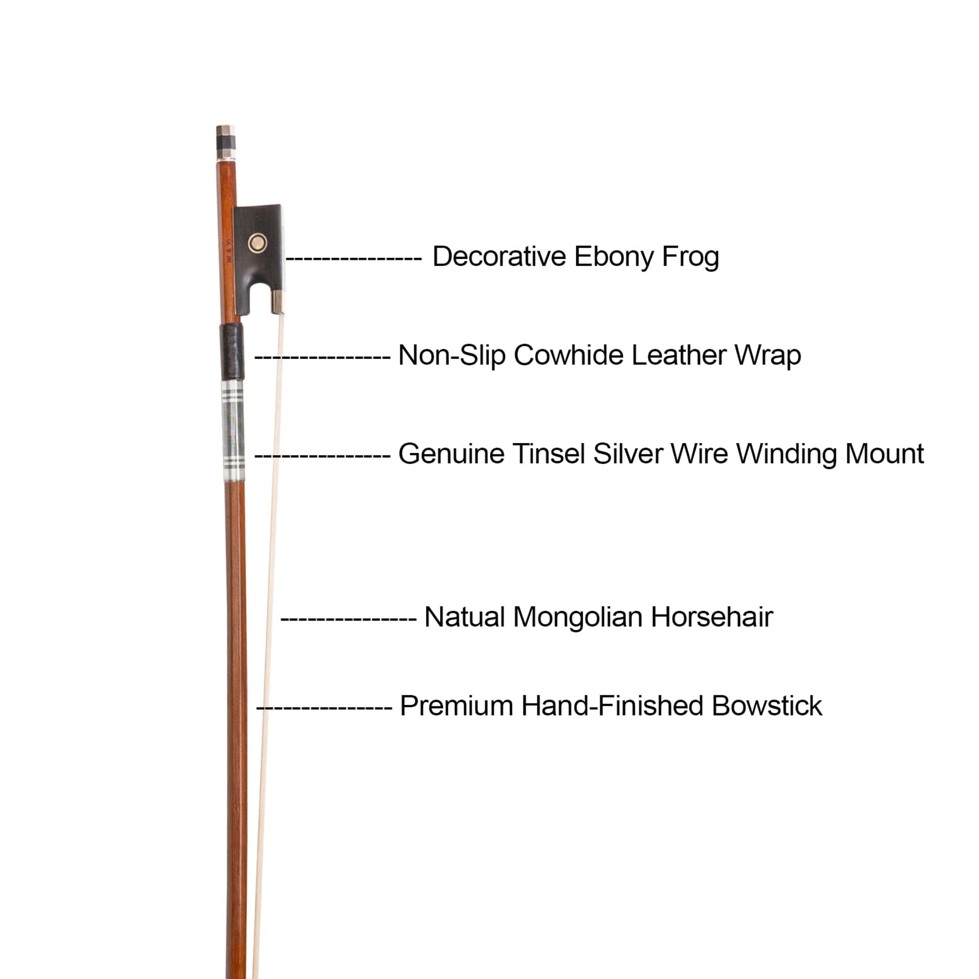 Arco de violín clásico MI&VI NB-530 4/4 (tamaño completo) - Imagen 3