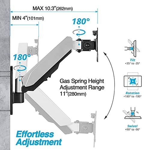 AVLT Soporte de pared para monitor individual de 13" a 32" - Imagen 4