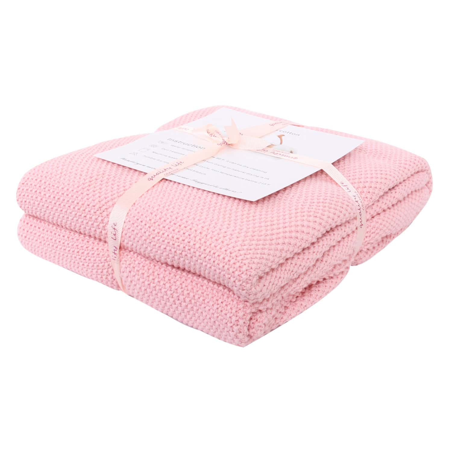 Manta de Punto Suave Sólida Adory Sweety Moss Stitch para