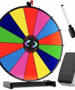 Ruleta de Premios Giratoria de 18 Pulgadas - 14 Espacios