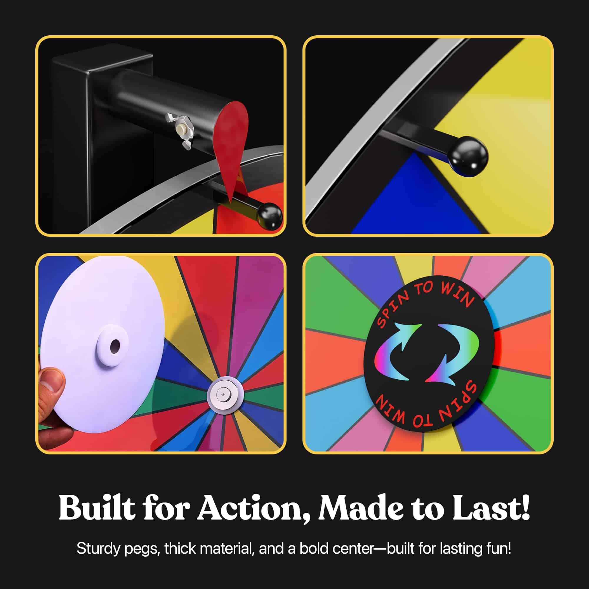 Ruleta de Premios Giratoria de 18 Pulgadas - 14 Espacios - Imagen 7